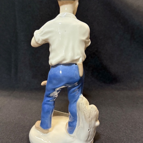 Carl Schneiders Farmer Man w/ Scythe 21862 Porcelain Figurine Germany 50"s Rare - Picture 4 of 8